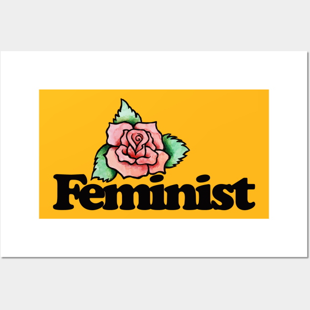 Feminist Flower Wall Art by bubbsnugg